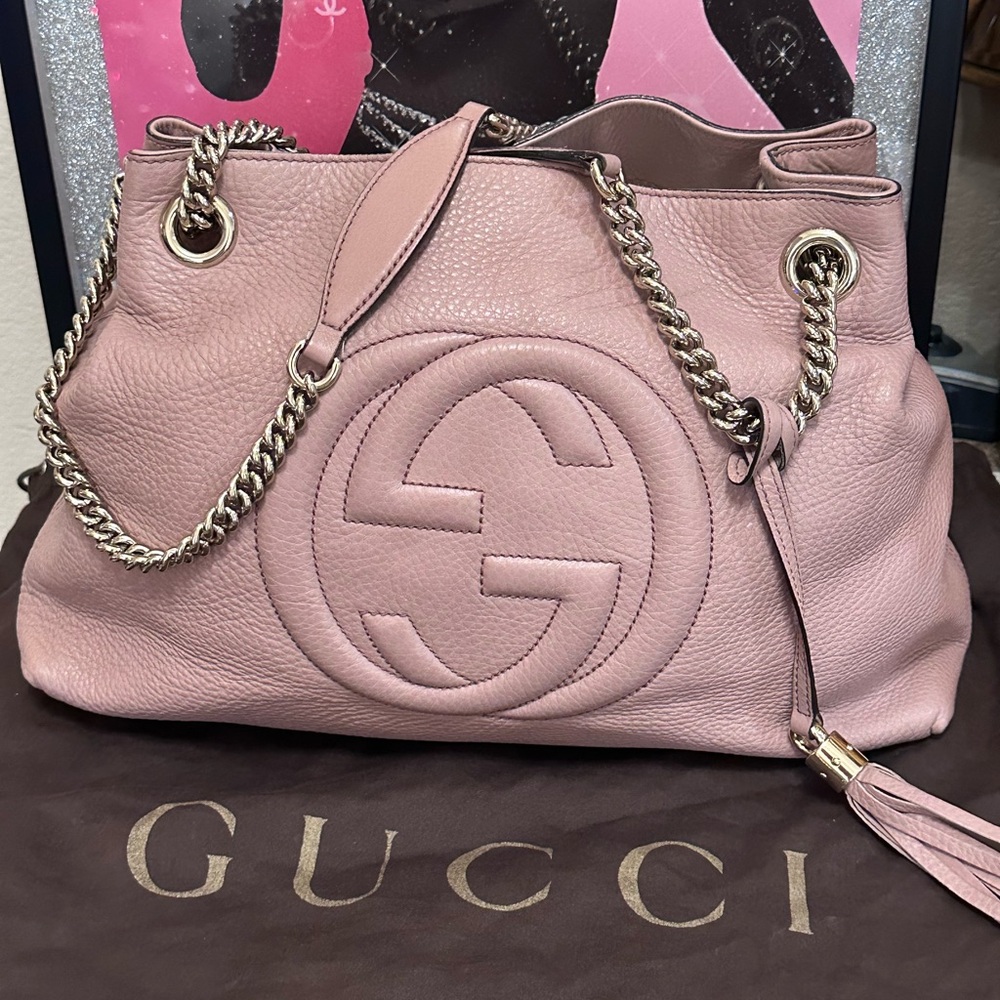Gucci Soho shoulder medium mauve